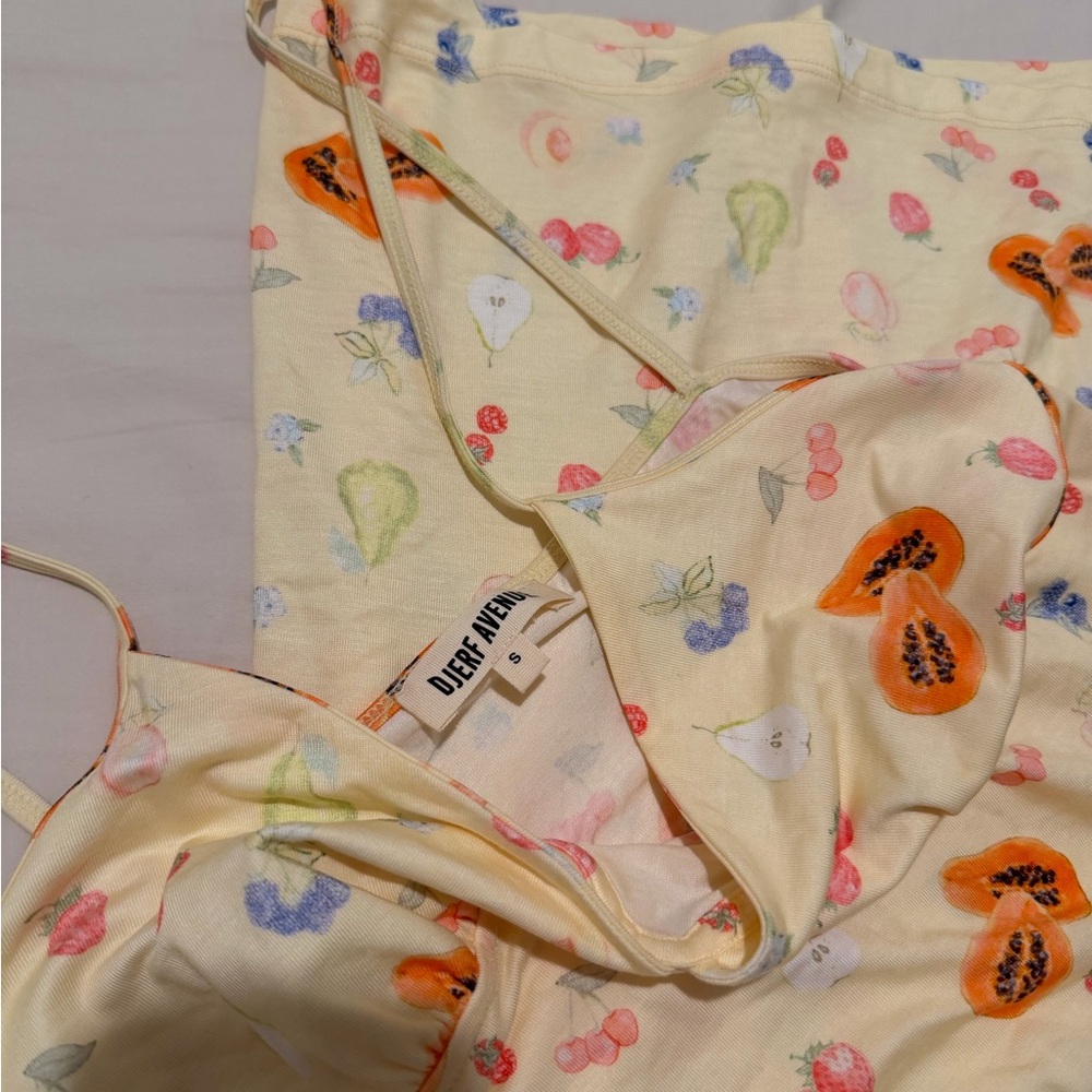 Djerf Avenue Cream Fruit Print Intimates